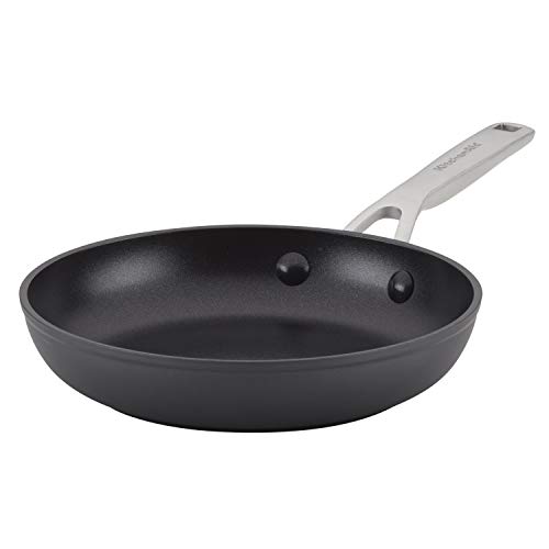 KitchenAid Hard-Anodized Induction Nonstick Frying Pan, 8.25-Inch, Black