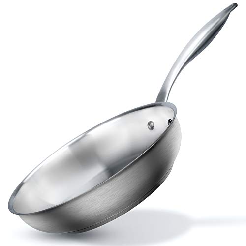 duxtop Stainless Steel Frying Pan, 9.5 Inch Induction Skillet