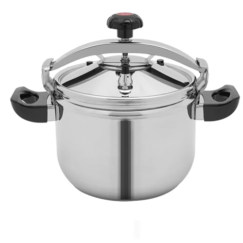 Pressure Cooker 23 Quart Stainless Steel Pressure Canner (Non-Aluminum) 23 QT Explosion-Proof Cookware with Spring Valve Safeguard Devices, Compatible with Gas & Induction Cooker (23.3 Quarts)