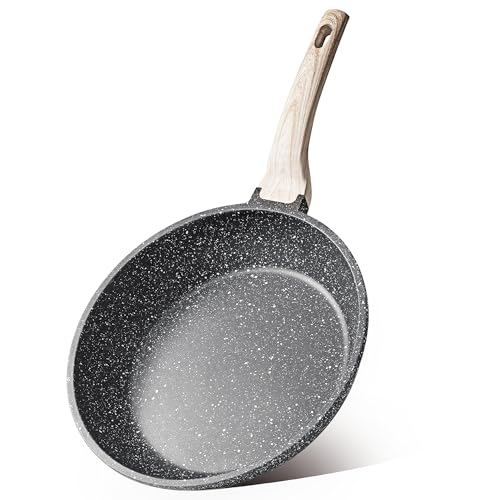 CAROTE 10 inch Non Stick Black Frying Pan Skillet, PFOA-Free — Manufacturer product photo