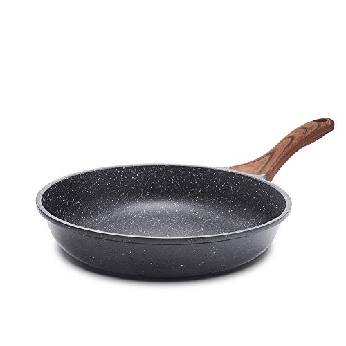 SENSARTE Nonstick Frying Pan Skillet, 9.5 Inch Swiss Granite Omelette Pan