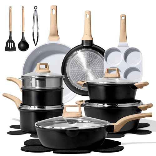 CAROTE 21pcs Ceramic Cookware Set, Pots and Pans Set — Manufacturer product photo