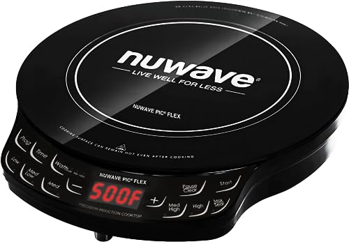 Nuwave Flex Precision Induction Cooktop, 6.5” Heating Coil, Black