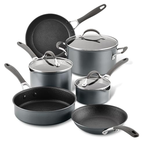 Circulon A1 Series Induction Pots and Pans Cookware Set, 9-Piece, Graphite