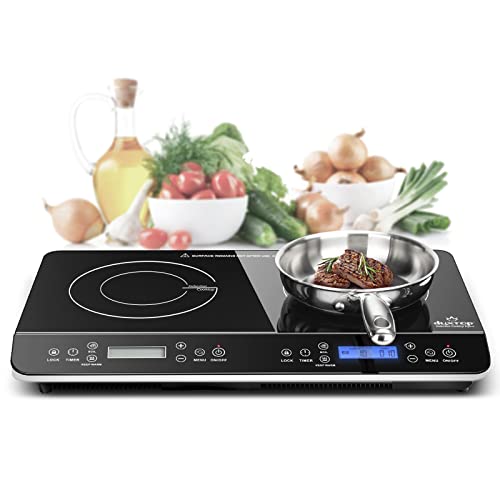Duxtop LCD Portable Double Induction Cooktop 1800W Countertop Burner 9620LS