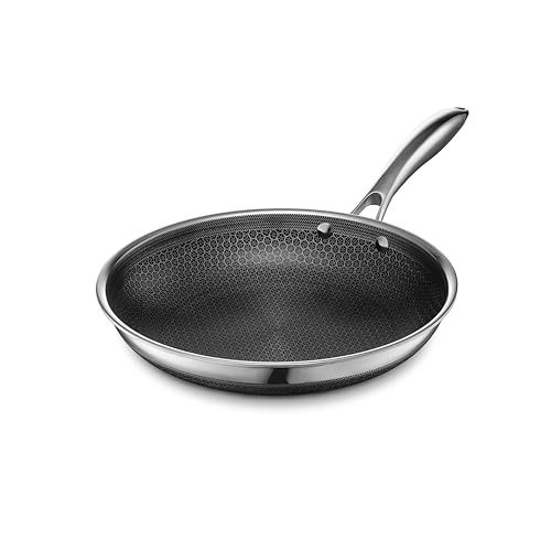 HexClad 10" Hybrid Nonstick Frying Pan, Dishwasher & Induction Safe