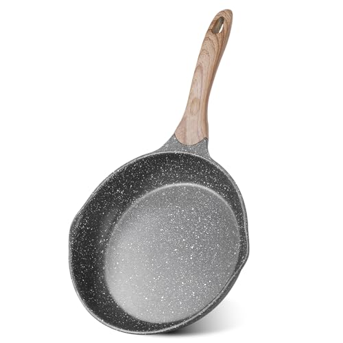 JEETEE 8 Inch Nonstick Frying Pan Easy Clean Small Egg Pan Skillet